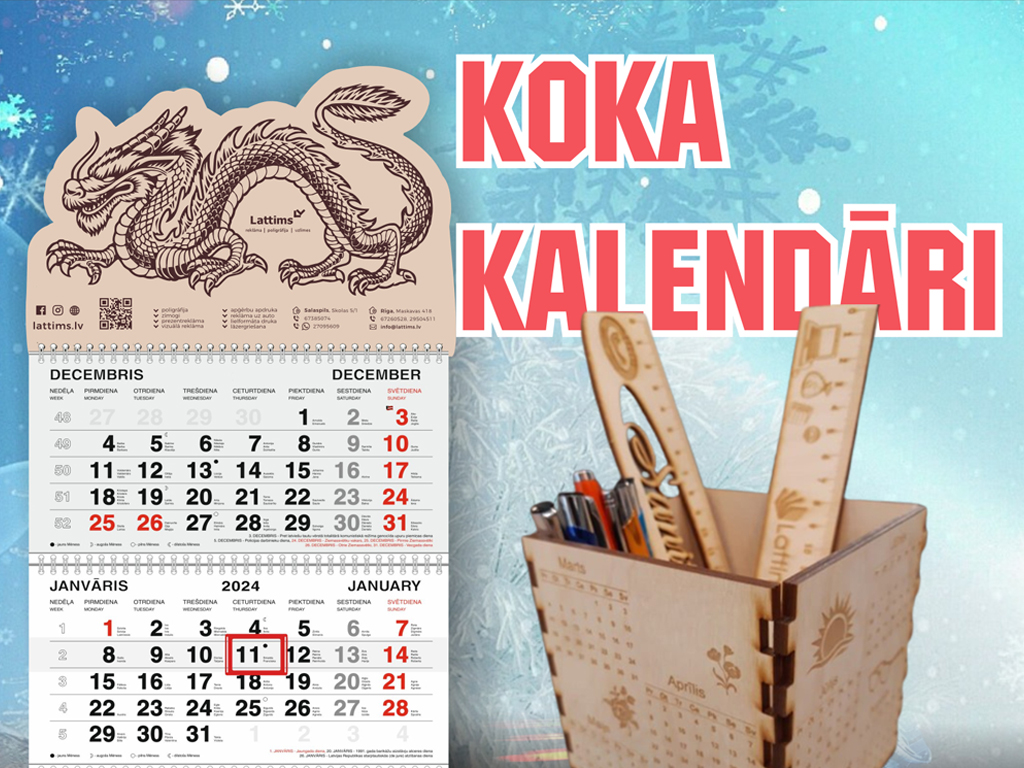 Reklamas agentura Lattims kalendari